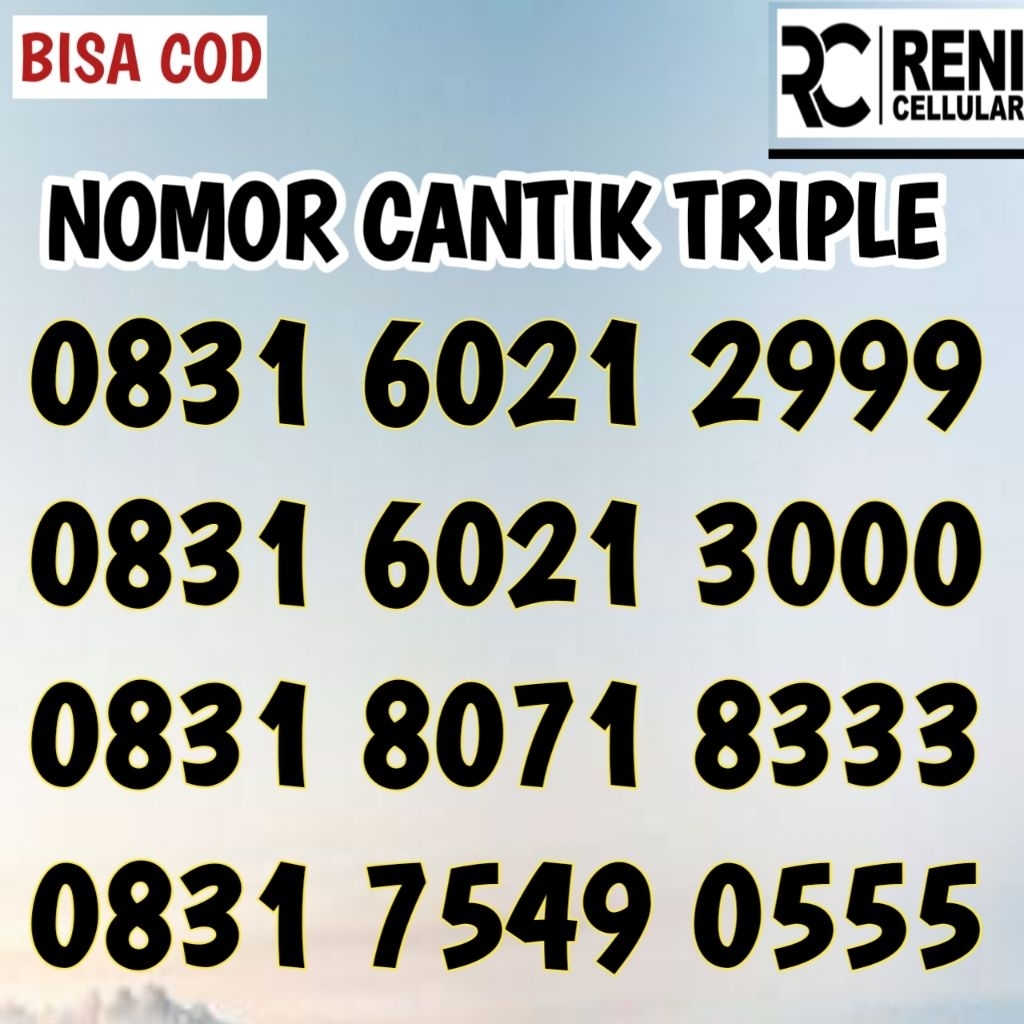 sp axis triple . nomor cantik axis.