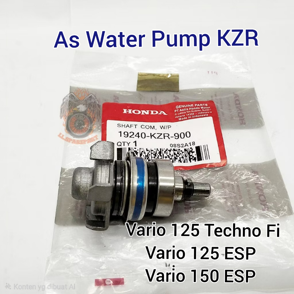 AS WATER PUMP ASSY KZR VARIO 125 TECHNO FI VARIO 125 ESP VARIO 150 LED WATERPUMP SEAL WATERPOM