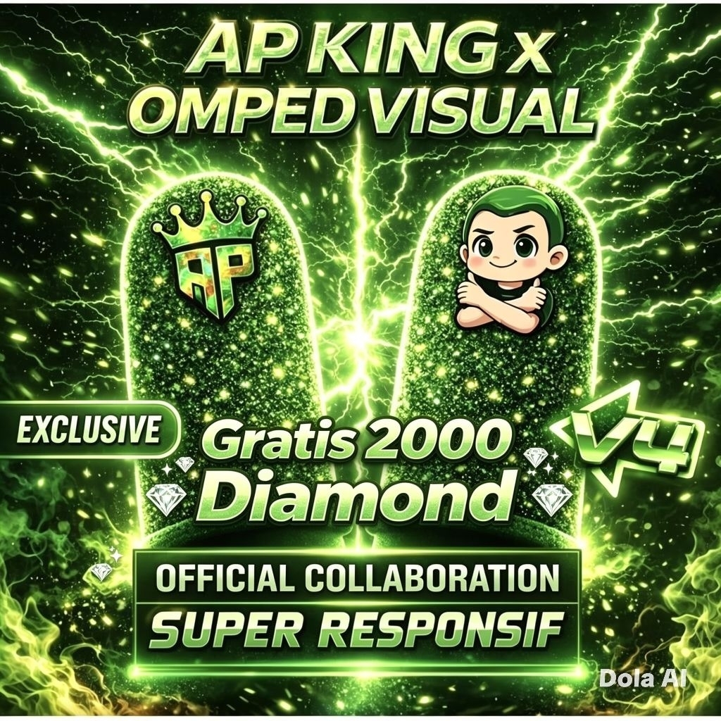 BONUS 2000 Diamond Sarung Jempol AP King V4 Logo Reflective Responsif + Sensi Game FF Untuk Game Mob
