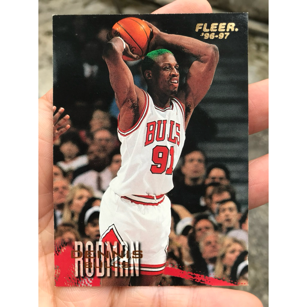 DENNIS RODMAN CHICAGO BULLS KARTU NBA BASKETBALL FLEER 1996