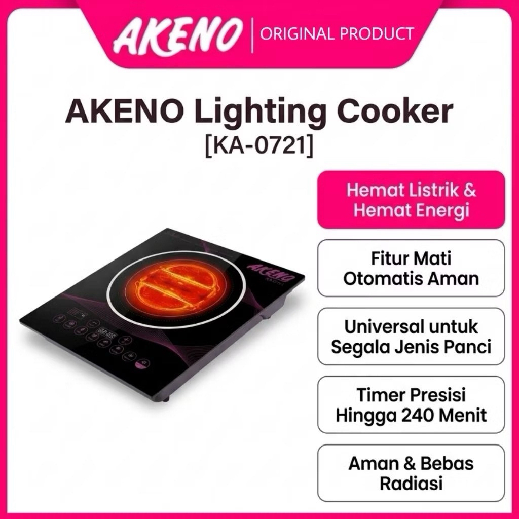 Kompor Listrik Lowwatt 100w Akeno