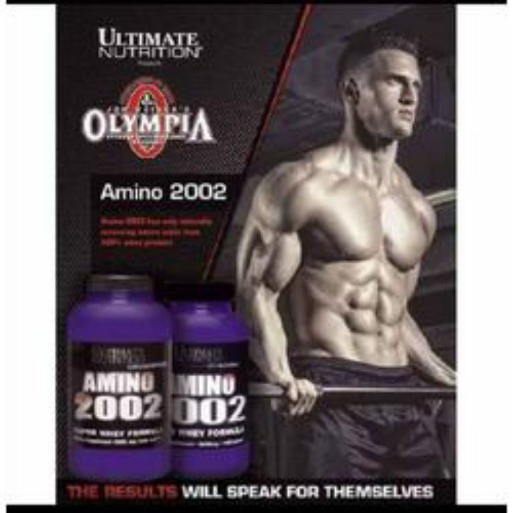 Amino 2002 Ultimate Nutrition Suplemen Otot Gym Kebugaran Pria Wanita Herbal BPOM Isi 100