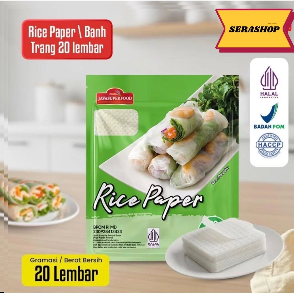 (HALAL)Rice Paper 100G / Banh Trang High Quality Rice Paper / Kulit Lumpia Vietnam Rice Paper / rice