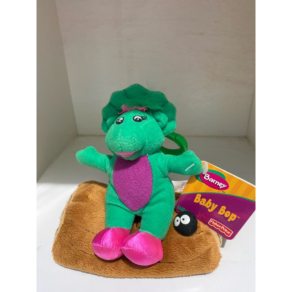 Boneka Gantungan Kunci Barney Baby Bop Original Fisher Price Plush Keychain
