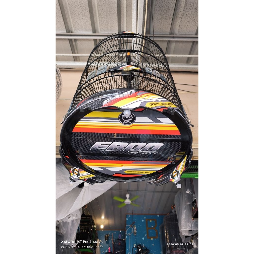 Sangkar ebod murai pvc decal ruji fiber