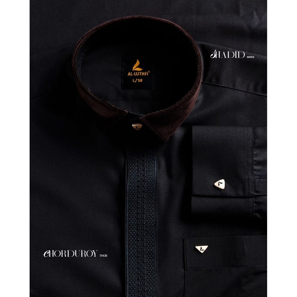 JUBAH PREMIUM AL LUTHFI SHADID - Gamis Pria Premium Katun Corduroy Almakky Store