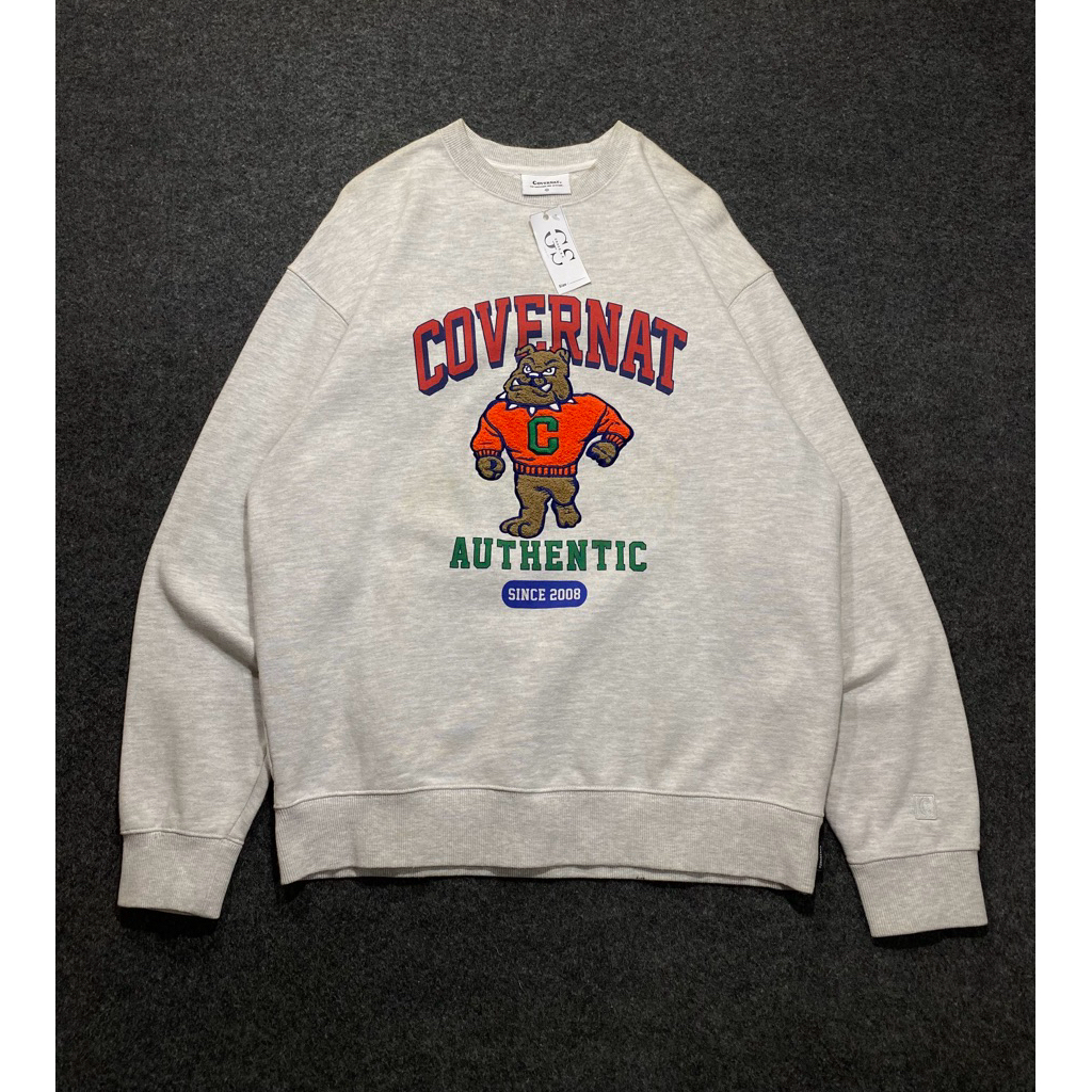CREWNECK COVERNAT SECOND / SWEATER BULLDOG MOTIF TOWEL
