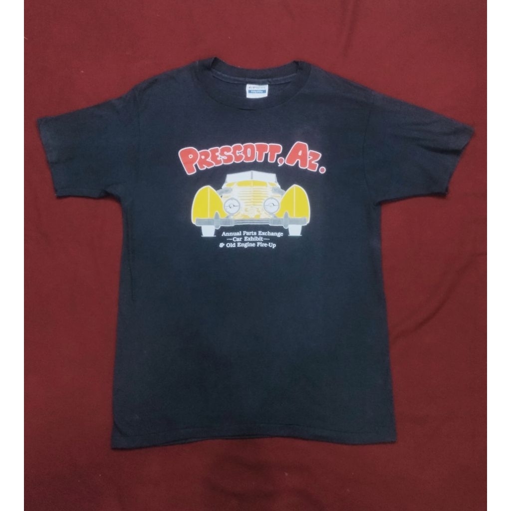 Kaos HANES TAG 1988 PRESCOTT ANTIQUE AUTO CLUB