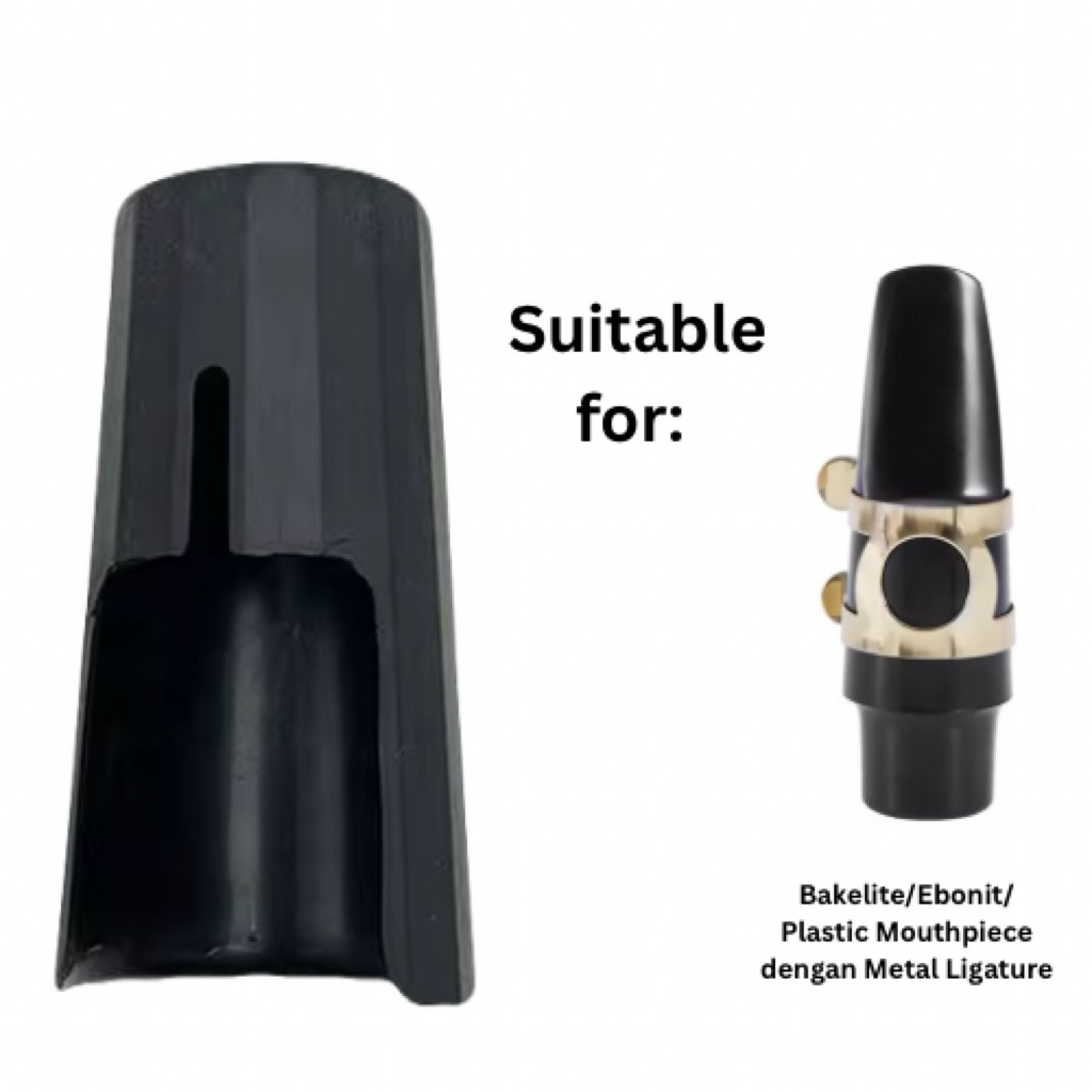 Mouthpiece Caps Pelindung Mouthpiece Saxophone Alto untuk Ligature Kulit dan Metal