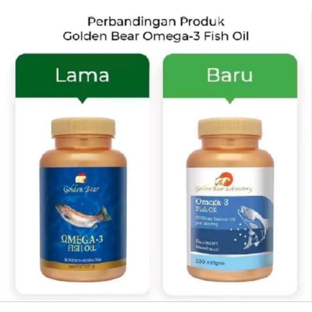 golden bear Laboratory Salmon Omega 3 Natural - isi 100