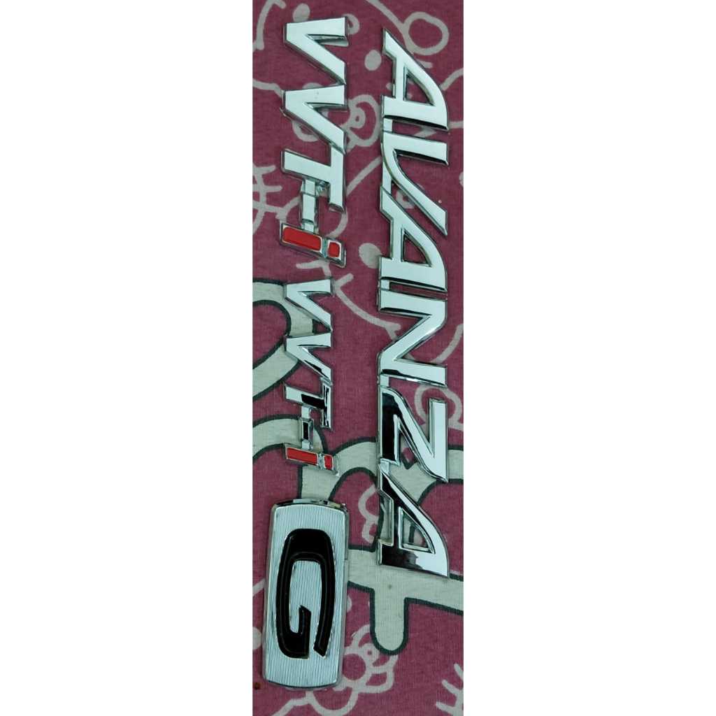 Emblem tulisan avanza / Emblem avanza / Emblem vvti / Emblem G avanza / Emblem avanza old lama / Emb