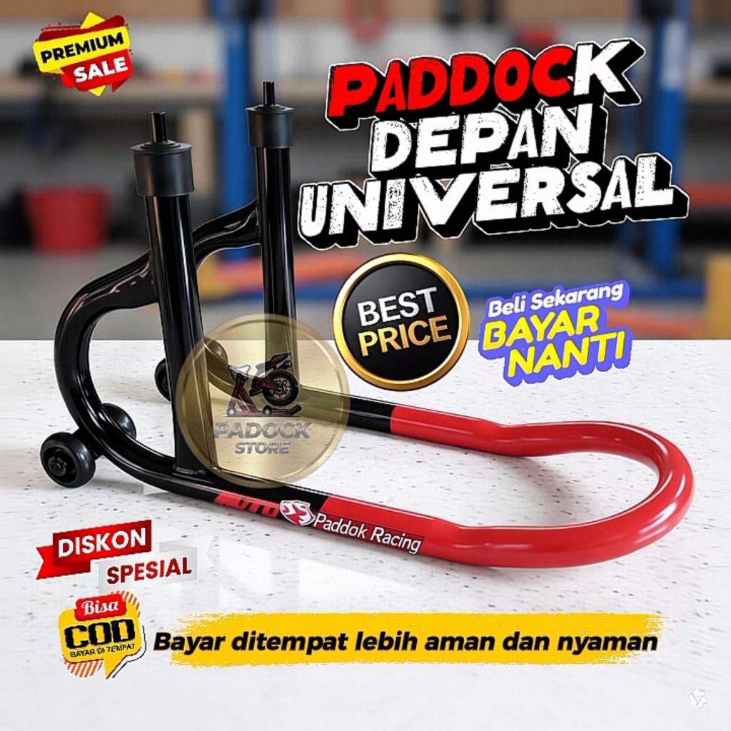 Paddock Depan Pedok Universal Motor Sport Bebek Matic Standar || Anti Goyang