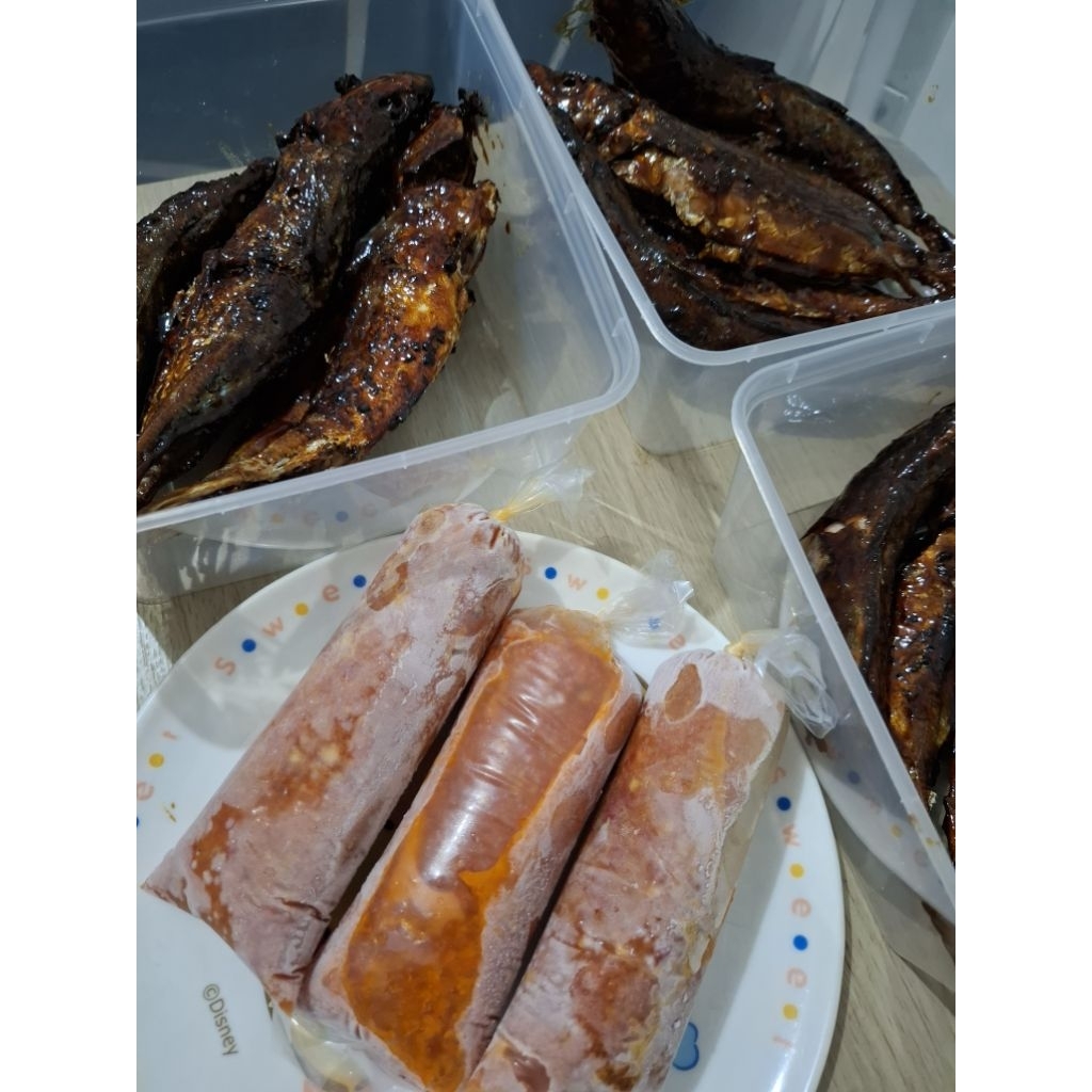 ikan gembung bakar (frozen) plus sambel isi 5 ekor