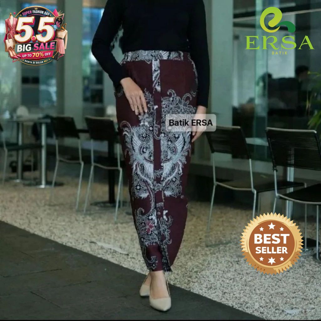 Rok Batik Wanita Jarik Wiru Solo 5.5 SUPER FASHION DAY | Rok Batik Jumbo M-XXL Motif Wikarya Raja Bu