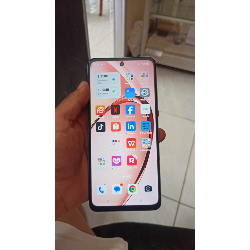 LCD Oppo A3x 4G Original Copotan