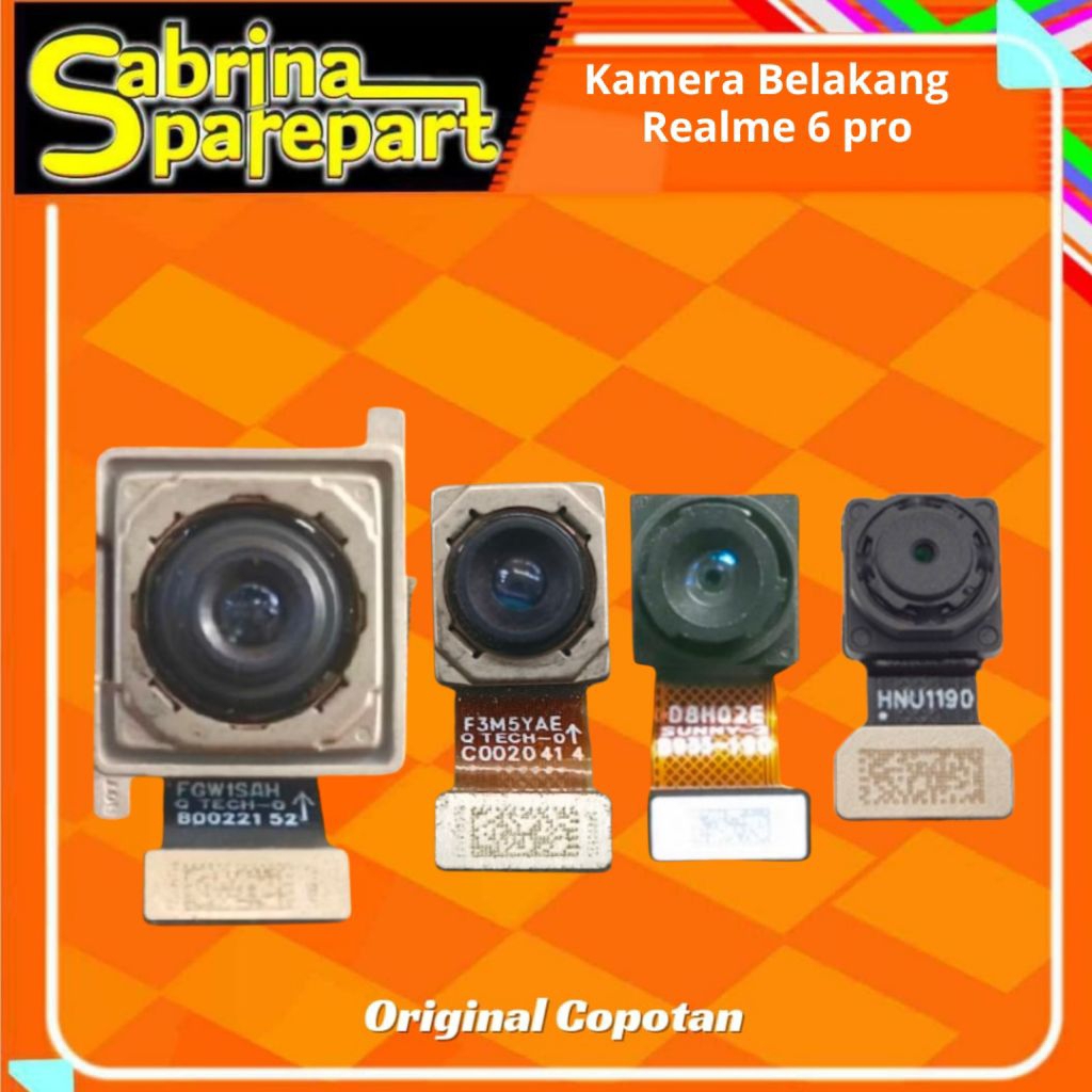 Kamera belakang Realme Realme 6 Pro Original second Copotan