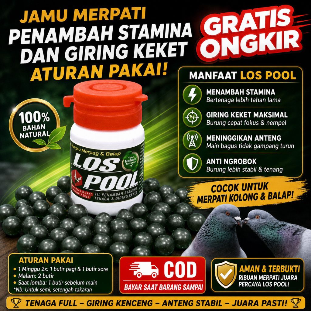 JAMU MERPATI GIRING KEKET LOS POOL ISI 50 BUTIR pil extra power super power ferfect power pil edan
