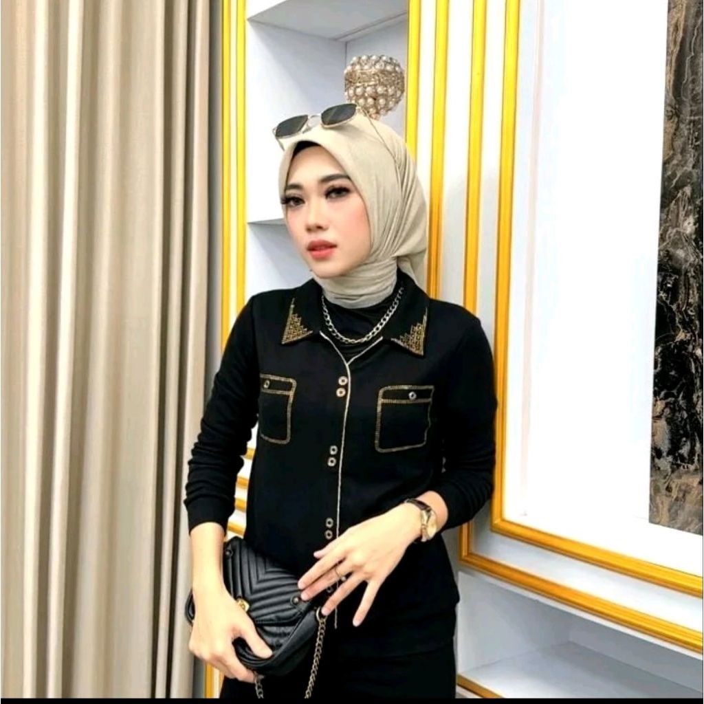 BellalunaButik - Alenka Blouse Wanita Terbaru