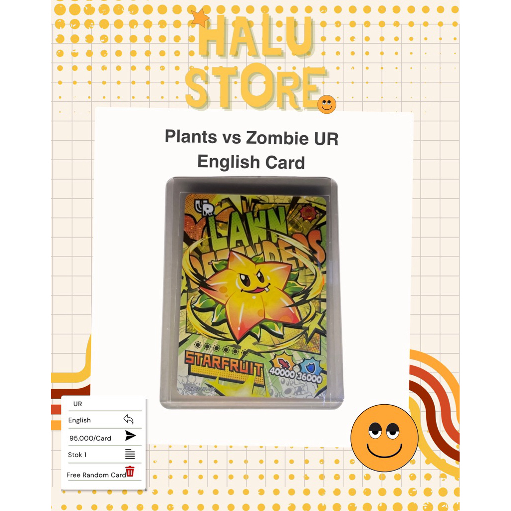 Plants vs Zombie Collection Card (Type UR) English
