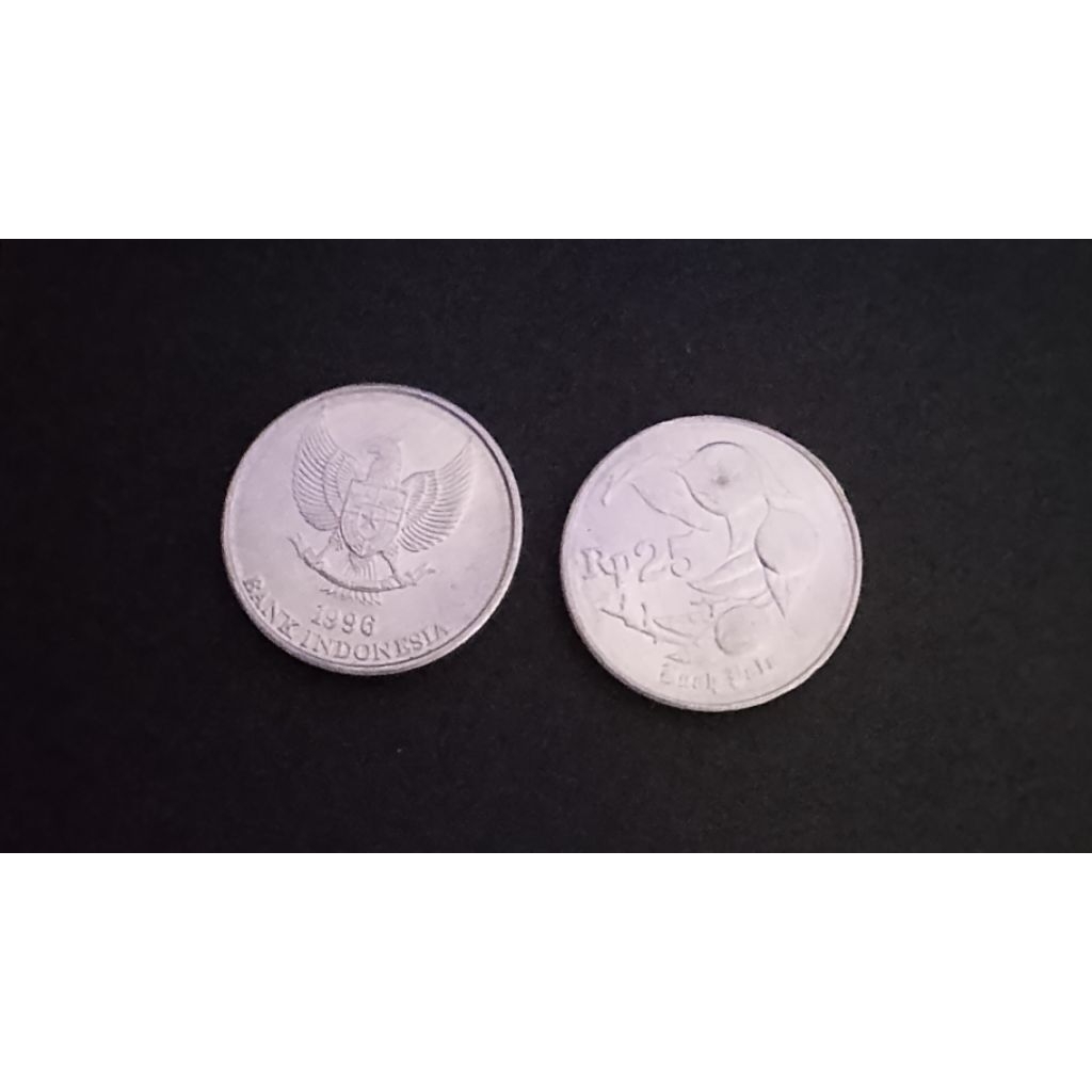 25 Rupiah 1996 Koleksi Numismatik