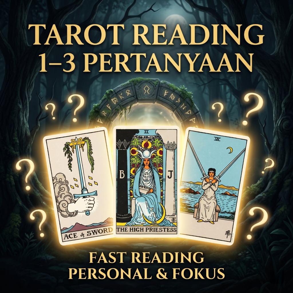 TAROT READING 1–3 PERTANYAAN | Jawaban Cepat, Personal & Fokus | Tarot de Arcadia