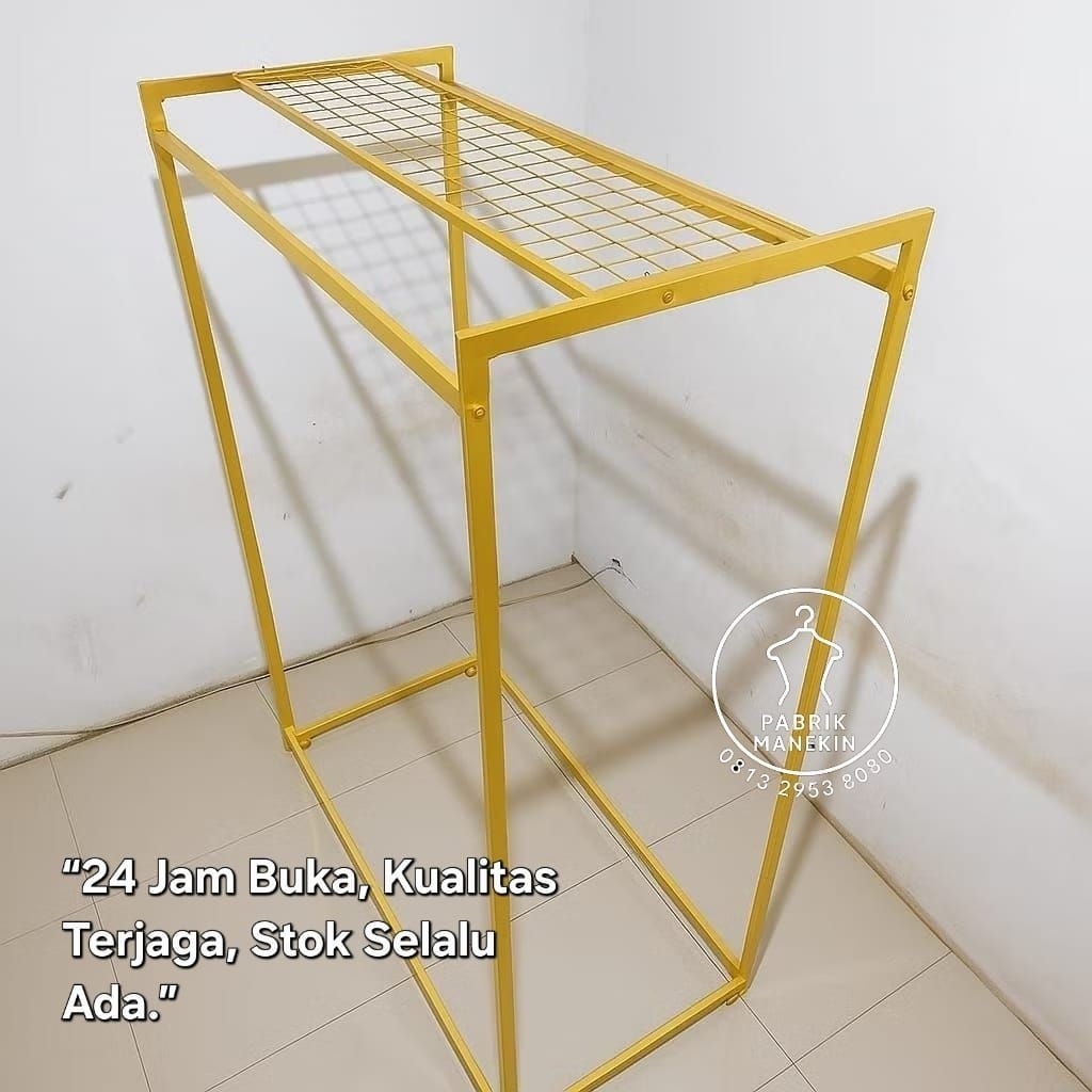 gawang rak/gawang kubus/gawang ram/rak baju besi/rak baju ram/gawang besi kubus/gawang kubus besi/ga