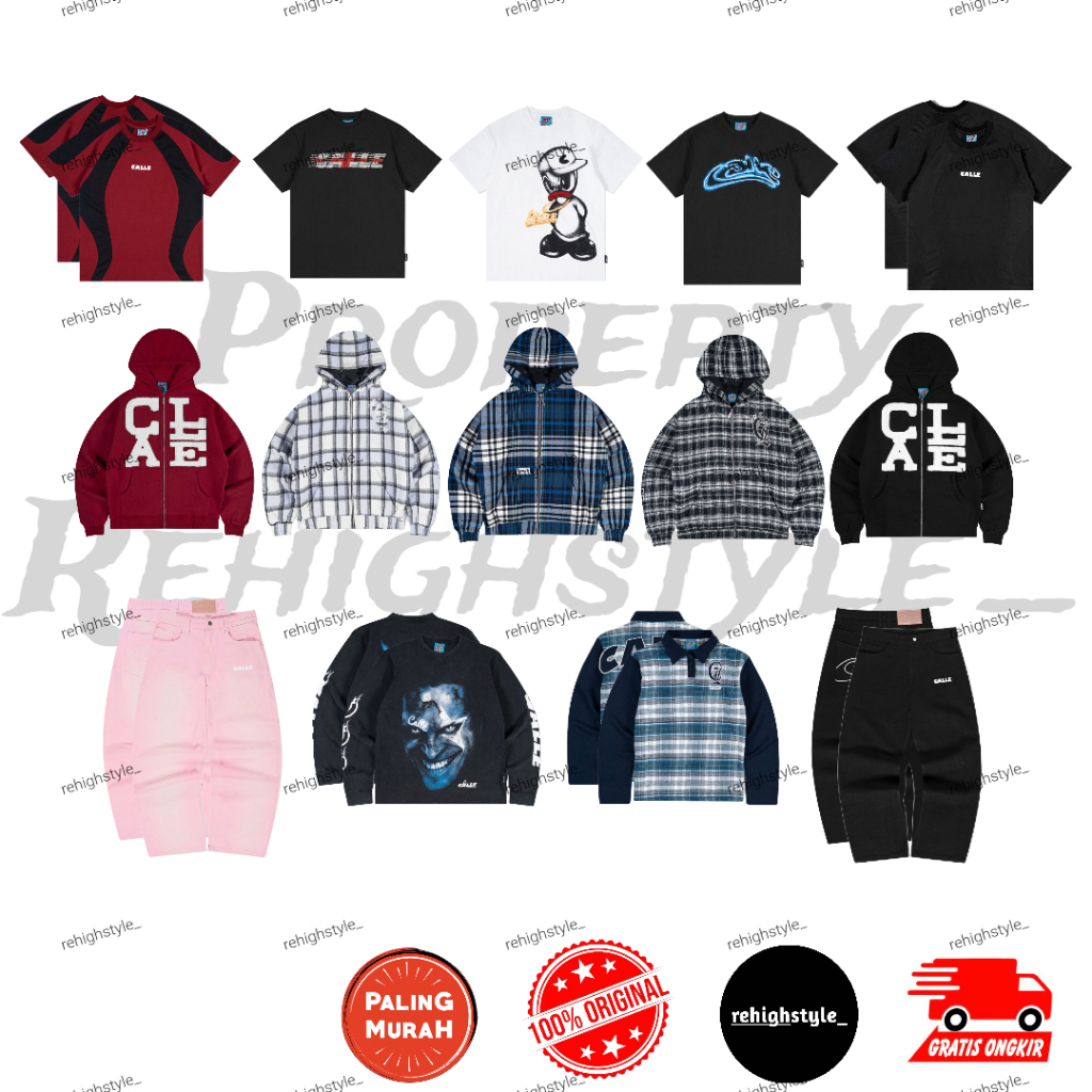 ZIP HOODIE CALLE UP BLACK / MAROON / ZIP HOODIE FLANNEL WHITE / BLUE / BLACK / POLO FLANNEL BLUE / J