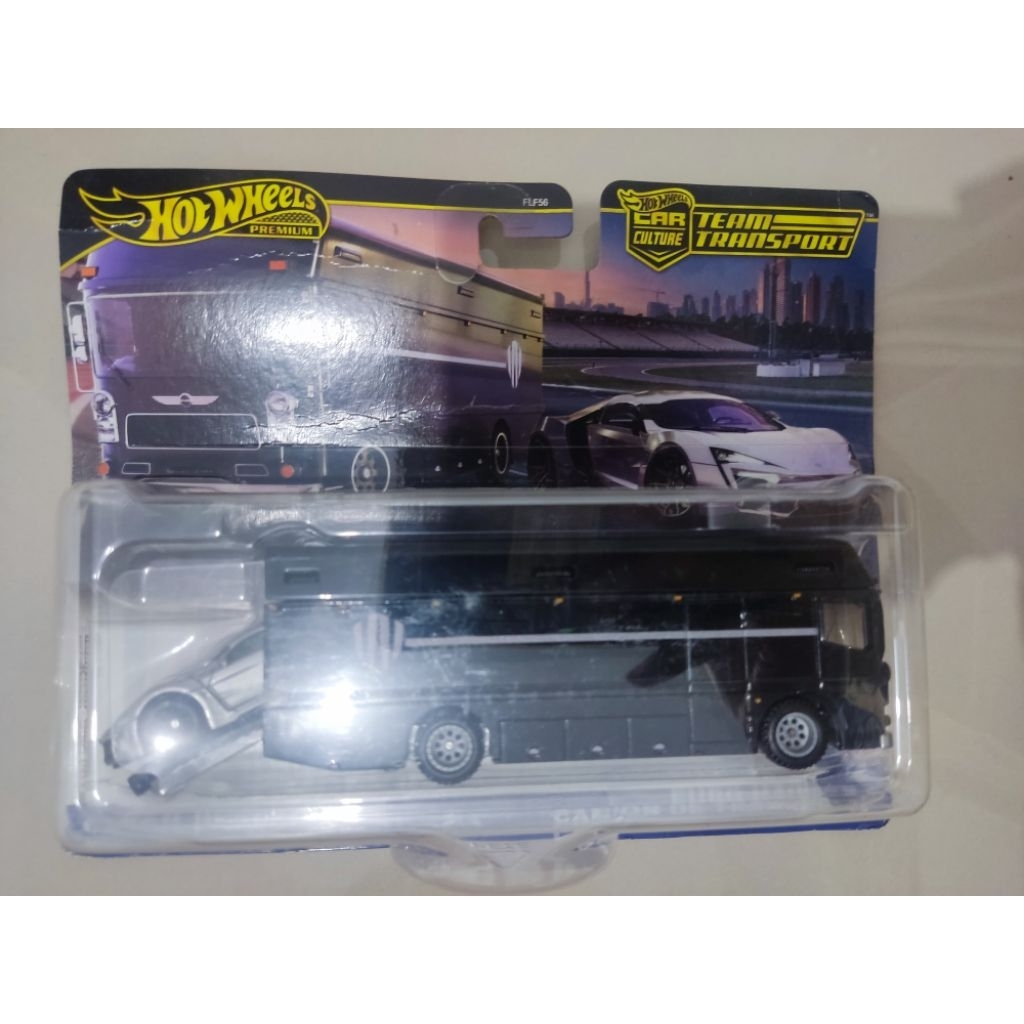 Hotwheels Premium TEAM TRANSPORT Euro Hauler x Lykan Hypersport