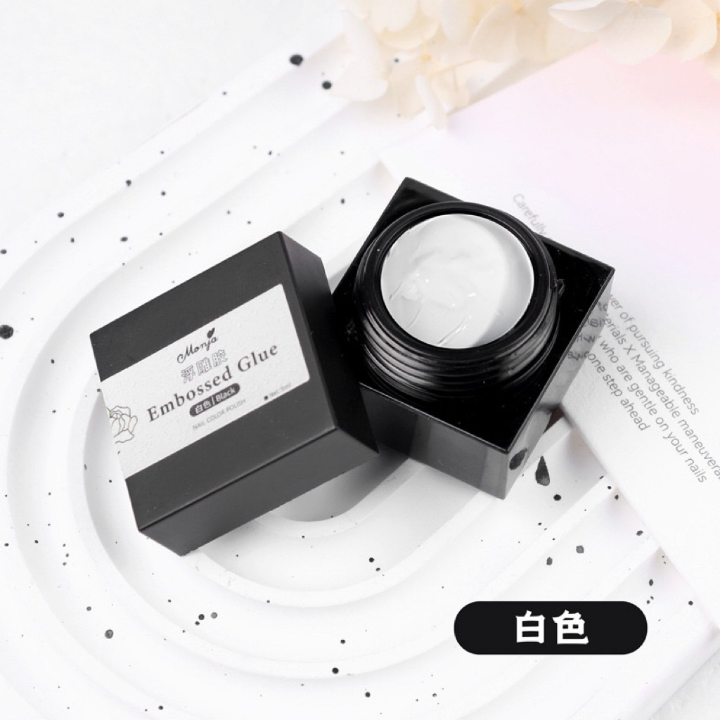 Monja Nail Gel 3D Painted Embossed Glue For Nail Art Design