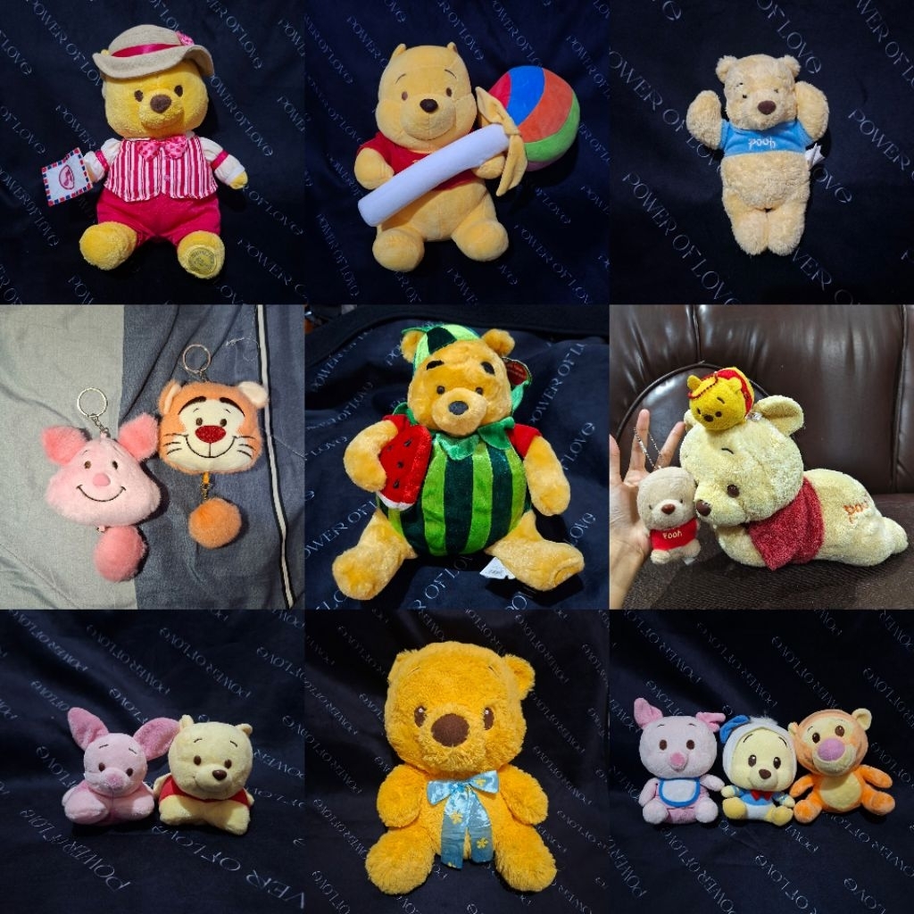 boneka winnie the pooh tigger piglet