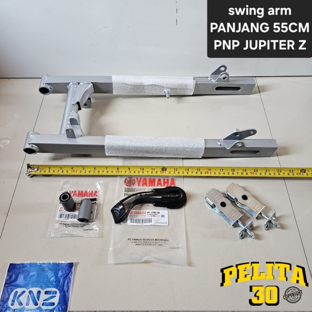 Swing arm RBT PANJANG 55CM PNP JUPITER Z/Z1 FIZ R VEGA NEW/ZR warna silver