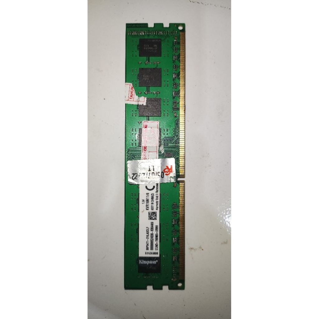 KINGSTON DDR3 8GB DIMM SECOND GARANSI