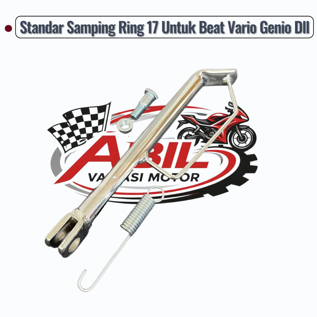 Standar Samping BEAT Ring 17 Standar Satu BEAT Ring 17 Beat Scoopy Vario Vario 125 Ring 17 Crom