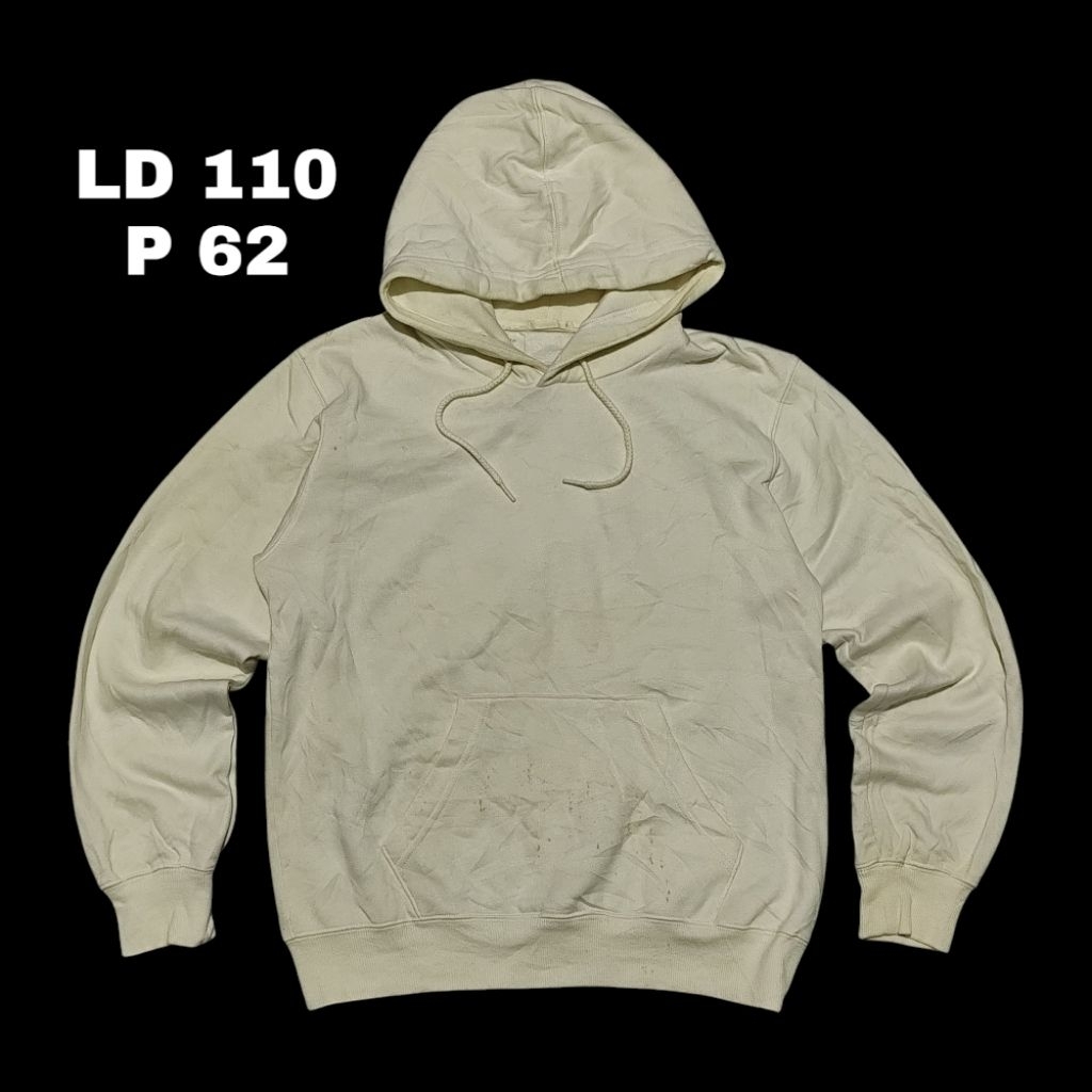 HOODIE GLOBAL UNIQLO PUTIH ORIGINAL