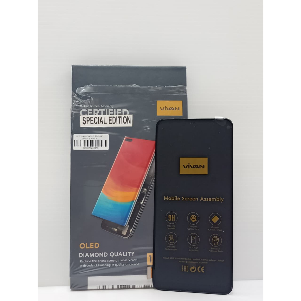 VIVAN VSA01 LCD Oppo Reno 2F Oled Touchscreen Black