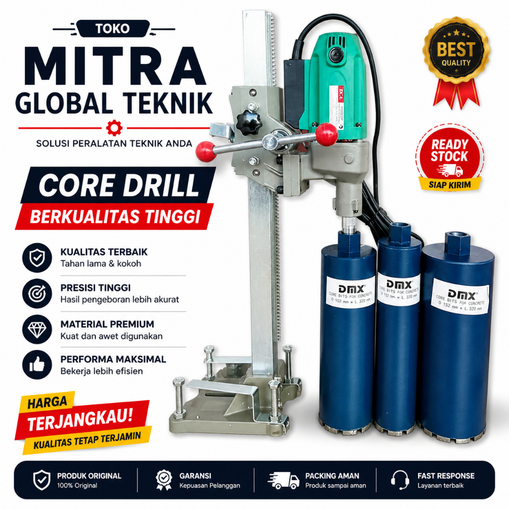 Mesin coring azz 130 DCa set 3pcs mata coring dmx - DCA CORING BETON djm