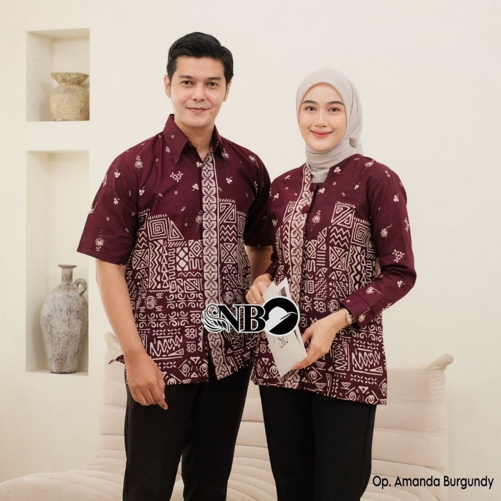 ATASAN BATIK PRIA WANITA MODERN BAJU BATIK KANTOR PRIA WANITA BATIK NEW SERAGAMAN