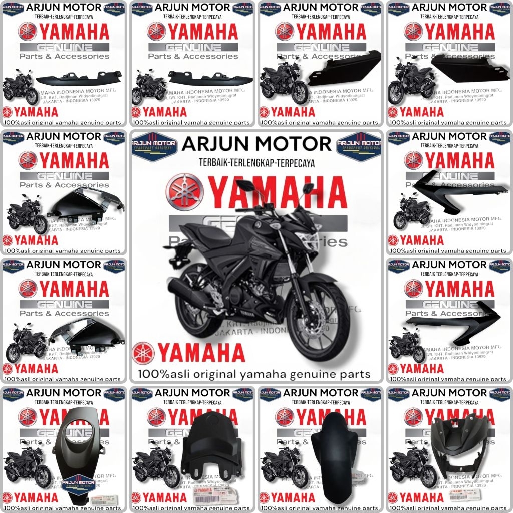 cover body bodi halus satuan vixion R hitam dof original yamaha