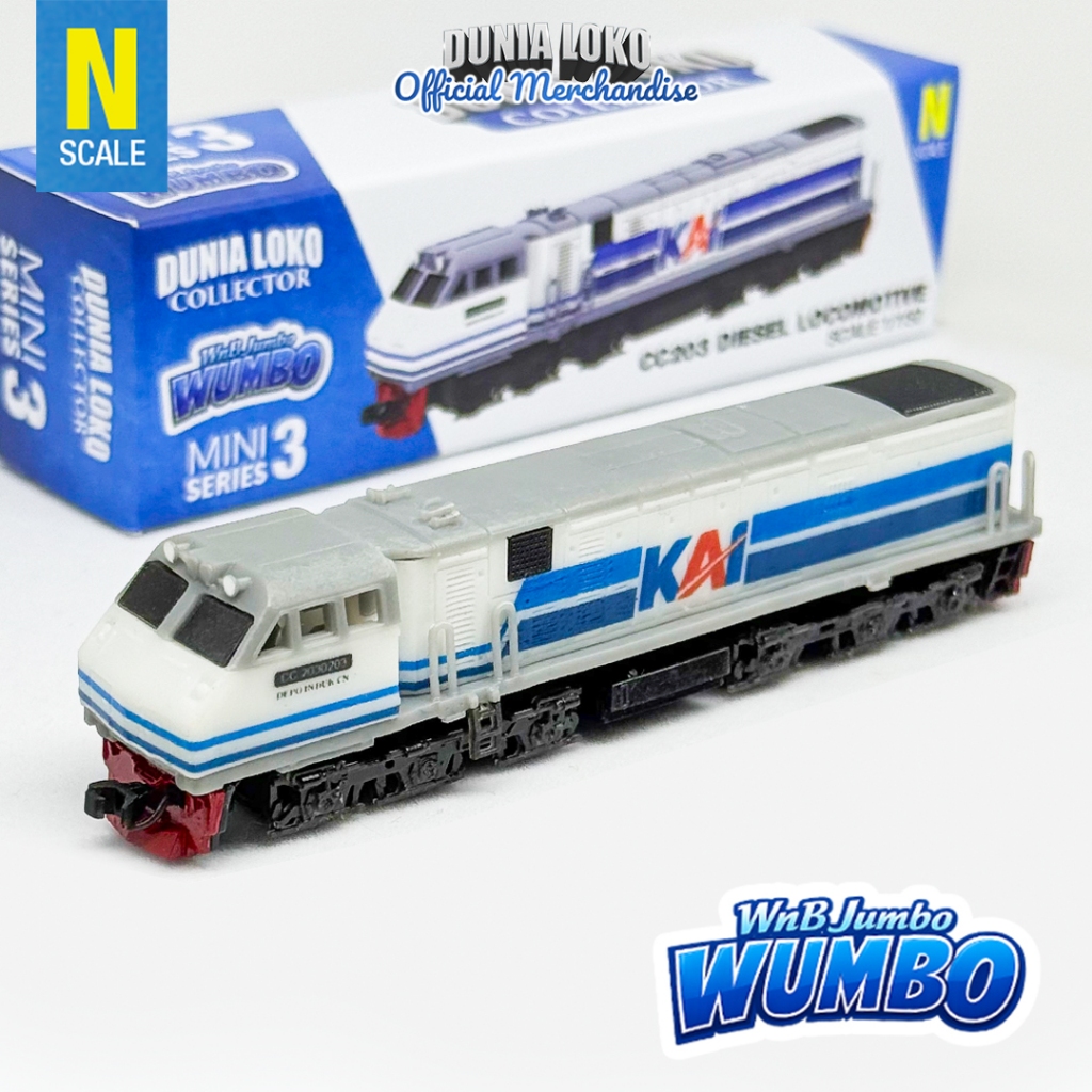 Miniatur Lokomotif CC203 Livery WnB Wumbo | Detail Realistis - N Scale 1:150
