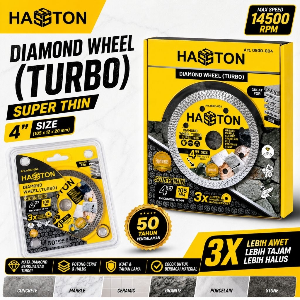 Hasston Diamond wheel potong granit turbo