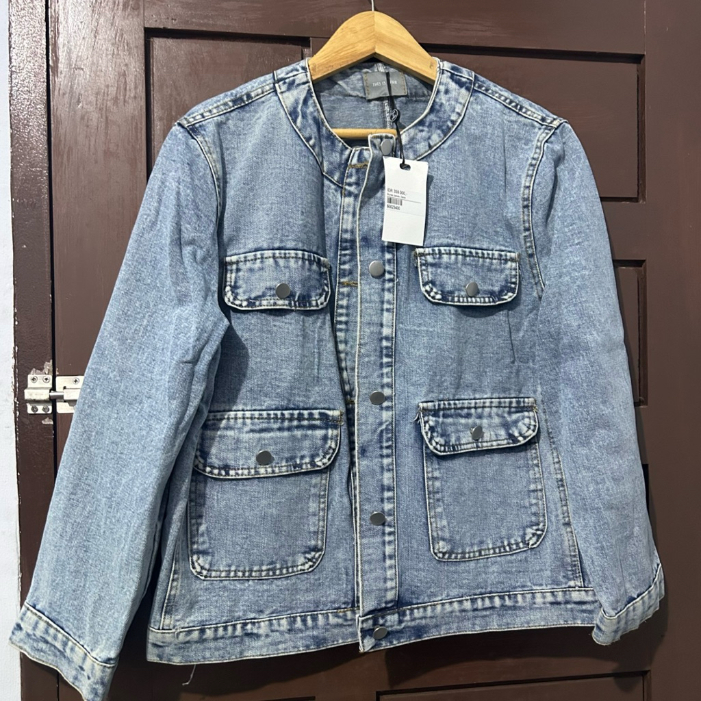 Jacket Denim Wanita This Is April Brunelo Jacket Denim Atasan Luaran Denim Cantik Wanita Terbaru Lig