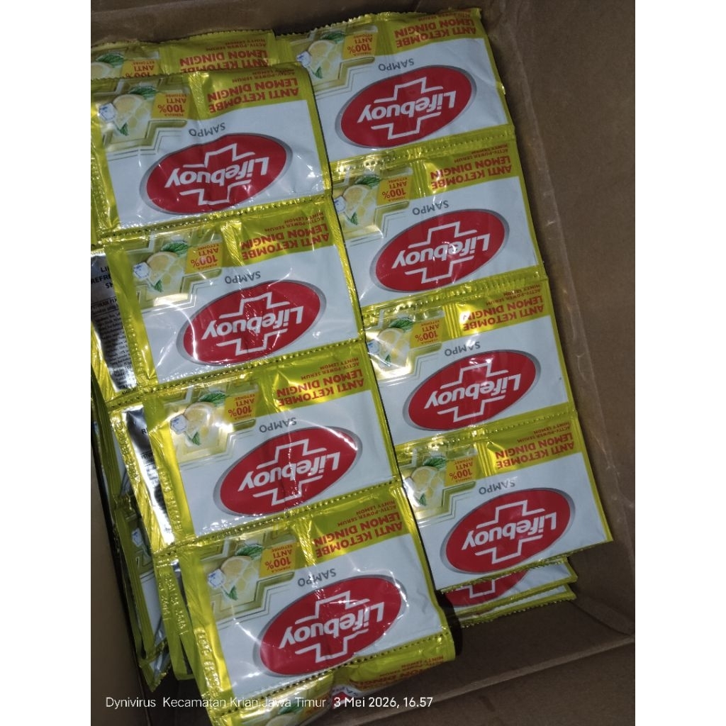 3 renteng Shampoo Sachet Lifebuoy Lemon 10ml