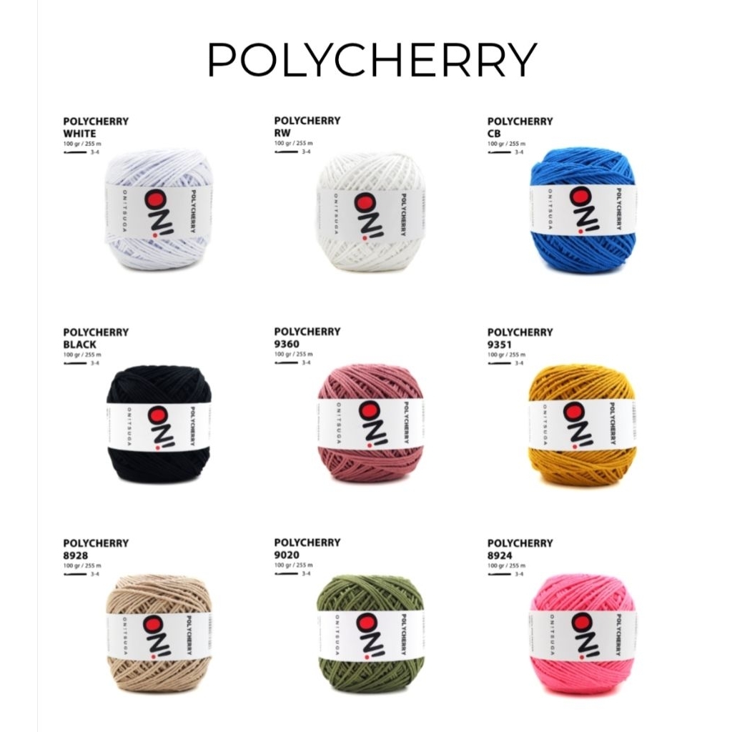 Benang Rajut Polycherry D18 (100 gram)