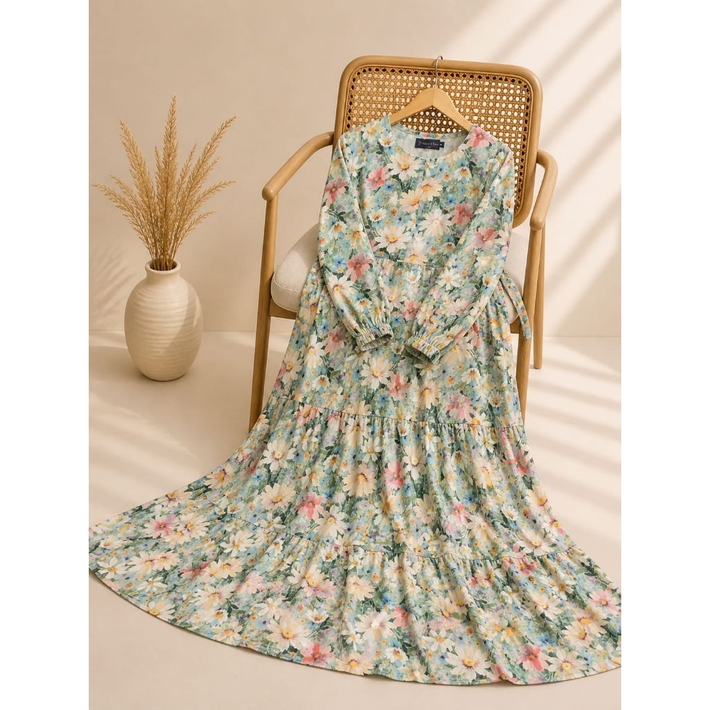 GAMIS RAYON PREMIUM MOTIF LD 110 LD 120 LD 130 | GAMIS RAYON JUMBO BUSUI FRIENDY | DAILY DRESS