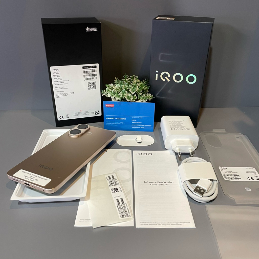 IQOO Z10R 5G 8/128GB 8/256GB Garansi Resmi Second Fullset Original