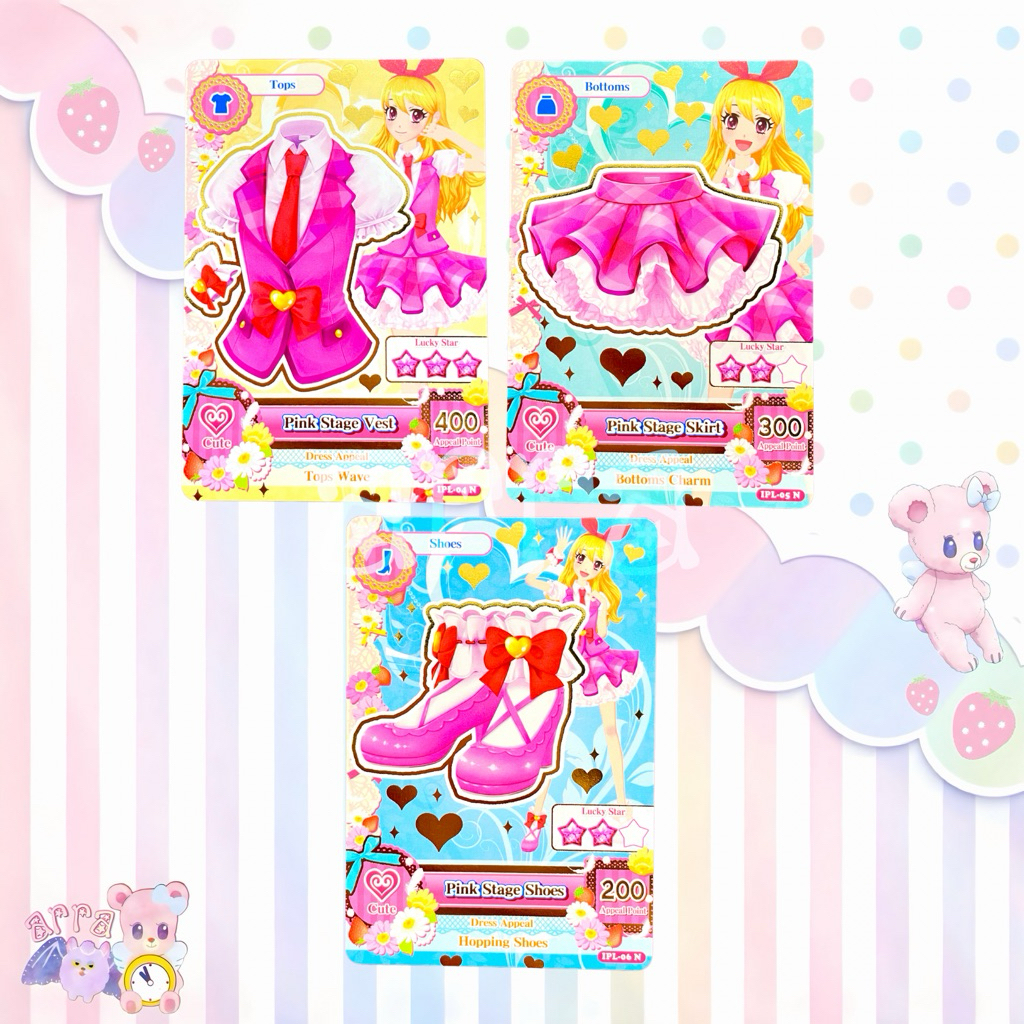 Aikatsu Card Pink Stage BETA Ver. Ichigo