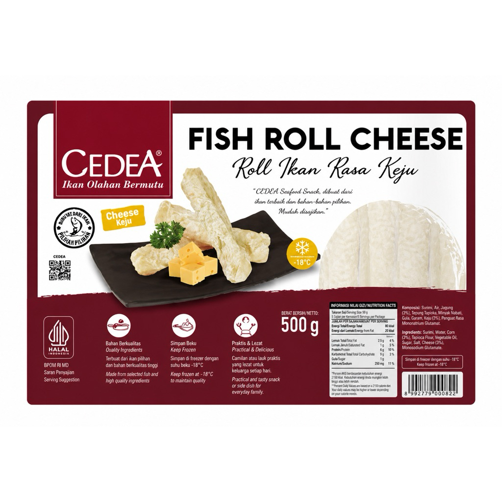 CEDEA FISH ROLL CHEESE / KEJU [500g]