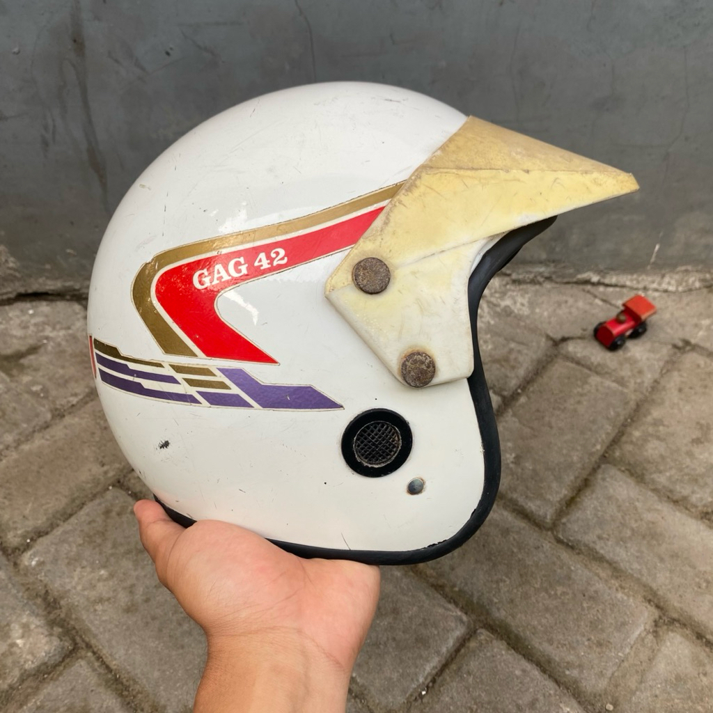 helm gag 42 helm gag lawas kiwi jadul helm jadul