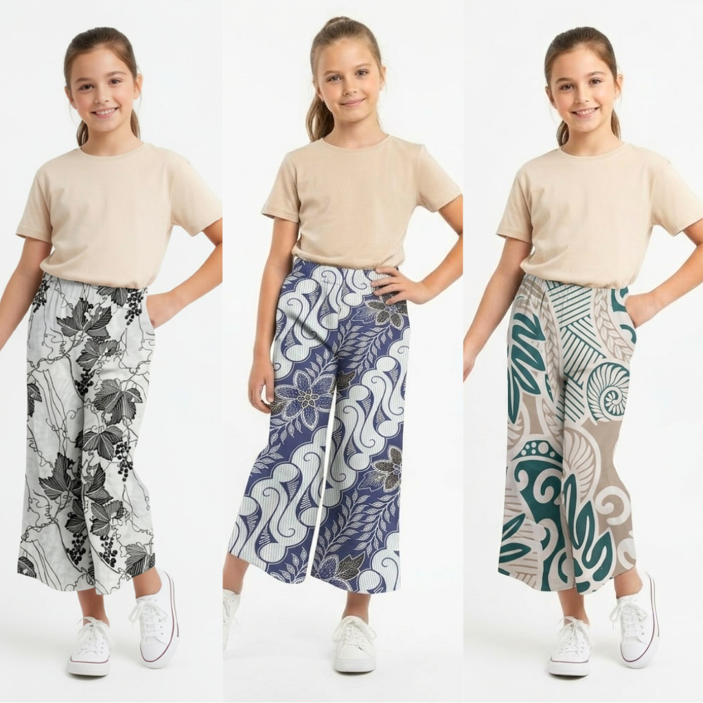 Celana Anak Perempuan 6-8 Tahun – Katun Premium Adem & Nyaman WARNA RANDOM | Celamis Kids