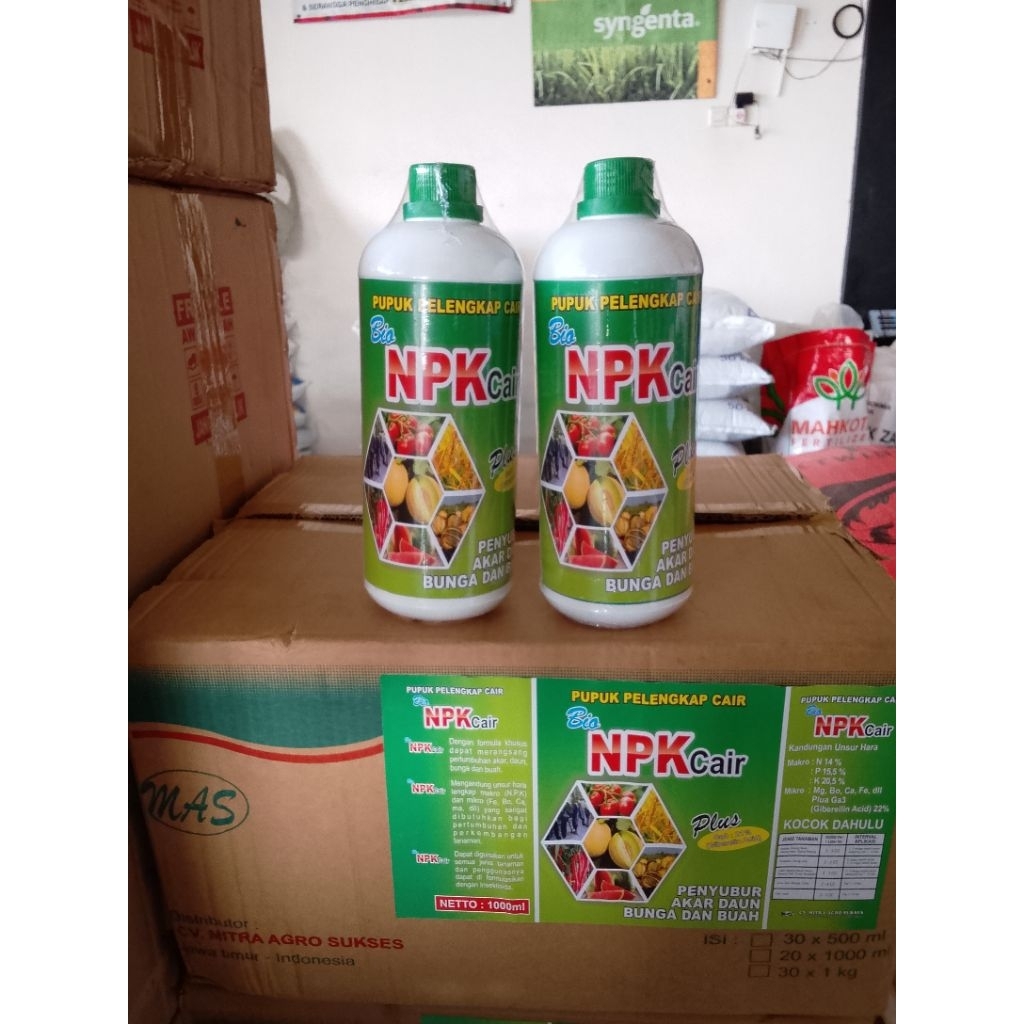 BIO NPK CAIR PLUS | PUPUK NPK CAIR LENGKAP DENGAN HORMON | 1 Liter